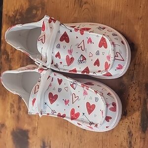 Size 7 Muliticolor Women's Slip-ons Lofers Lightweight Fabric Flat Shoes.